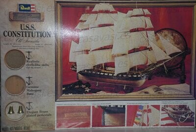 Revell - h-391 - Made in USA - U.S.S Constitution " Old Ironside "
36" - 91.4 cm Lenght -- 27" - 68.6 cm Height