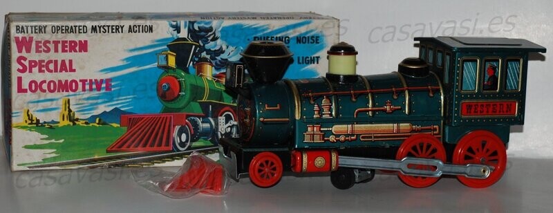 Western Special Locomotive nº 3293

Tinplate

Box Size 35 x 15.5 cm.