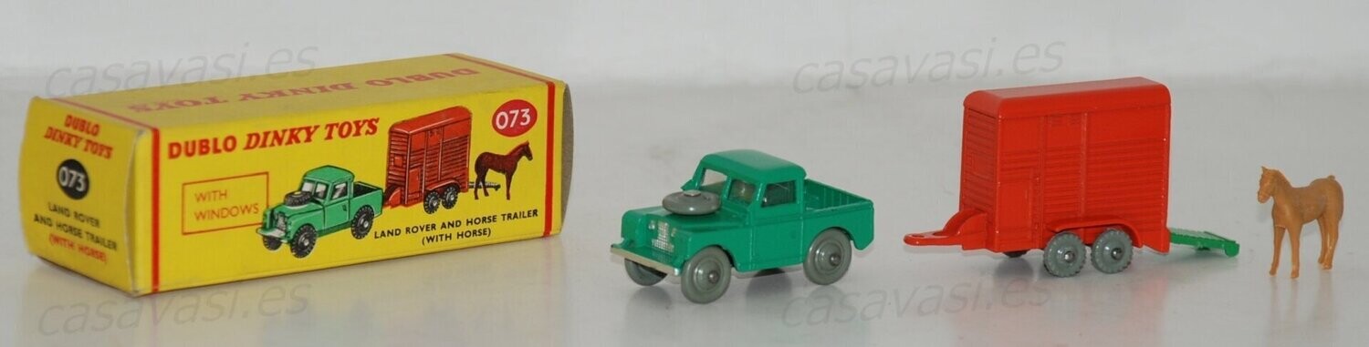 Dublo Dinky Toys - 073 - Land Rover & Horse