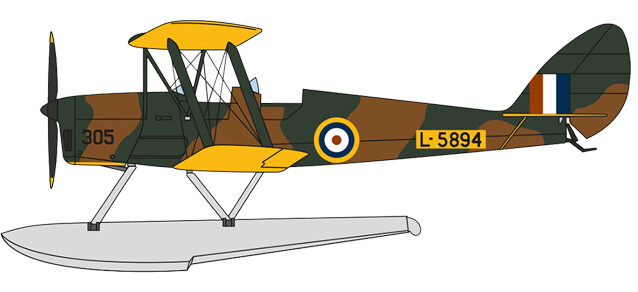 DH82A Tiger Moth Floatplane RAF L-5894 1/72