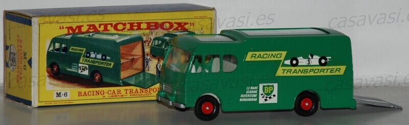 Matchbox M- Major Packs - M-6 - Racing Car Transporter   BP