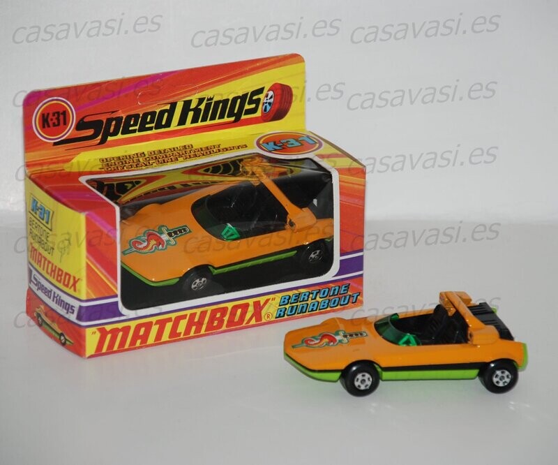 Matchbox K SK - 31 -1971 - Bertone Runabout
Opening Detailed Engine Compartment "Cristal - Line" Headlights
