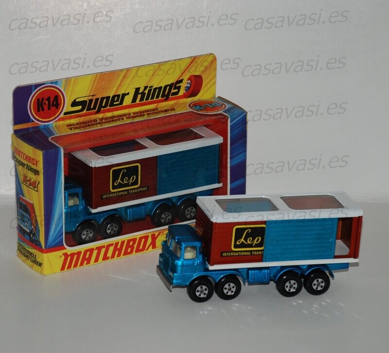Matchbox K SK - 14 -1977 - Scammell Freight Liner
Sliding Freight Doors Transparent Roof Panels