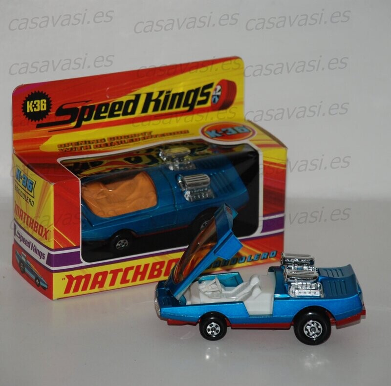 Matchbox K SK - 36 -1972 - Bandolero
Opening Cockpit With Detailed Interior