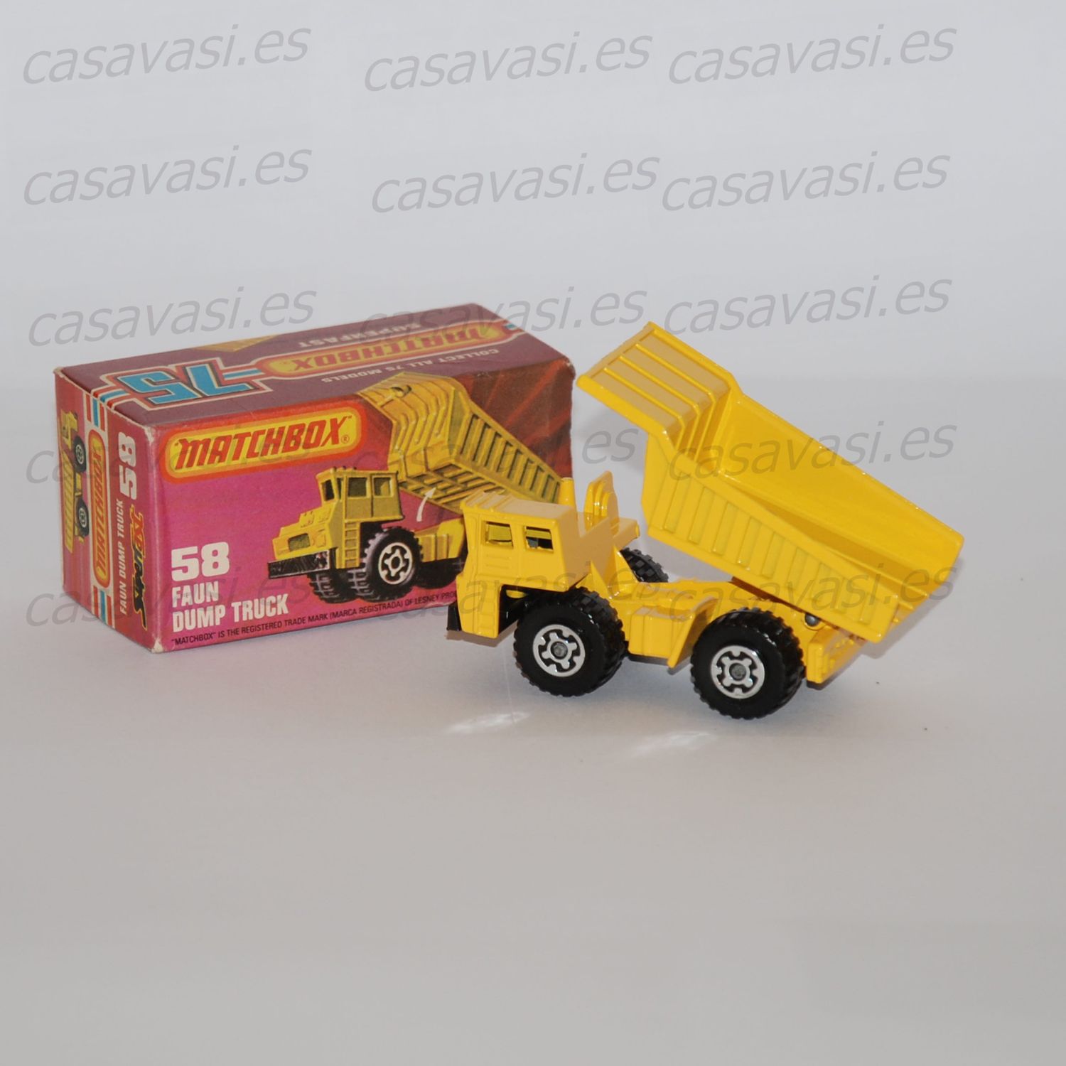 Matchbox - 58 - 1976 - Faun Dump Truck