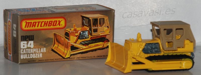 Matchbox - 64 - 1978 - Caterpillar Bulldozer