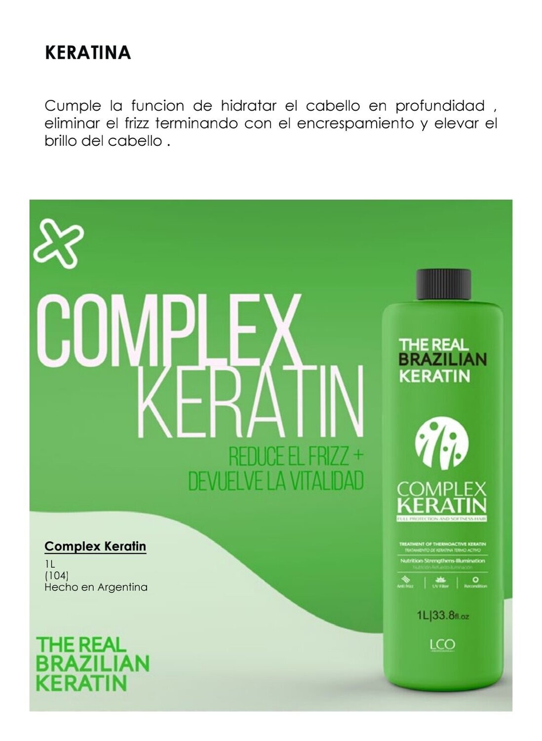 Complejo de Keratina T.R Brazilian