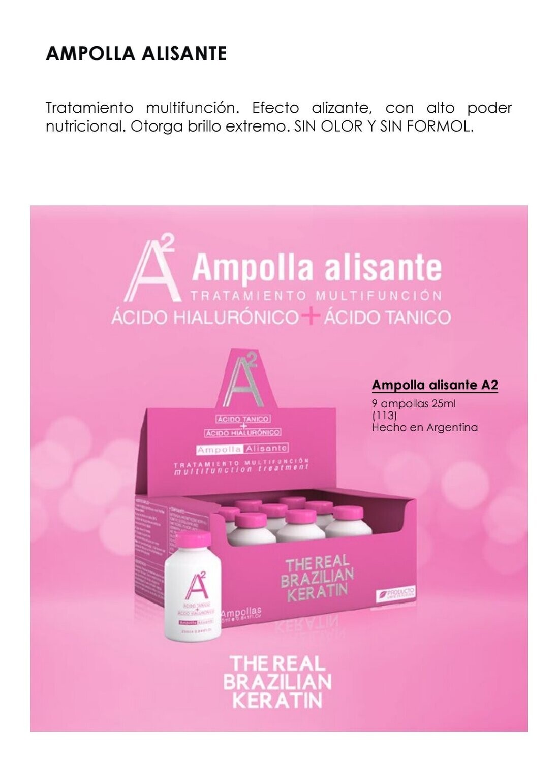 Ampollas A² The Real Brazilian X 9 unidades