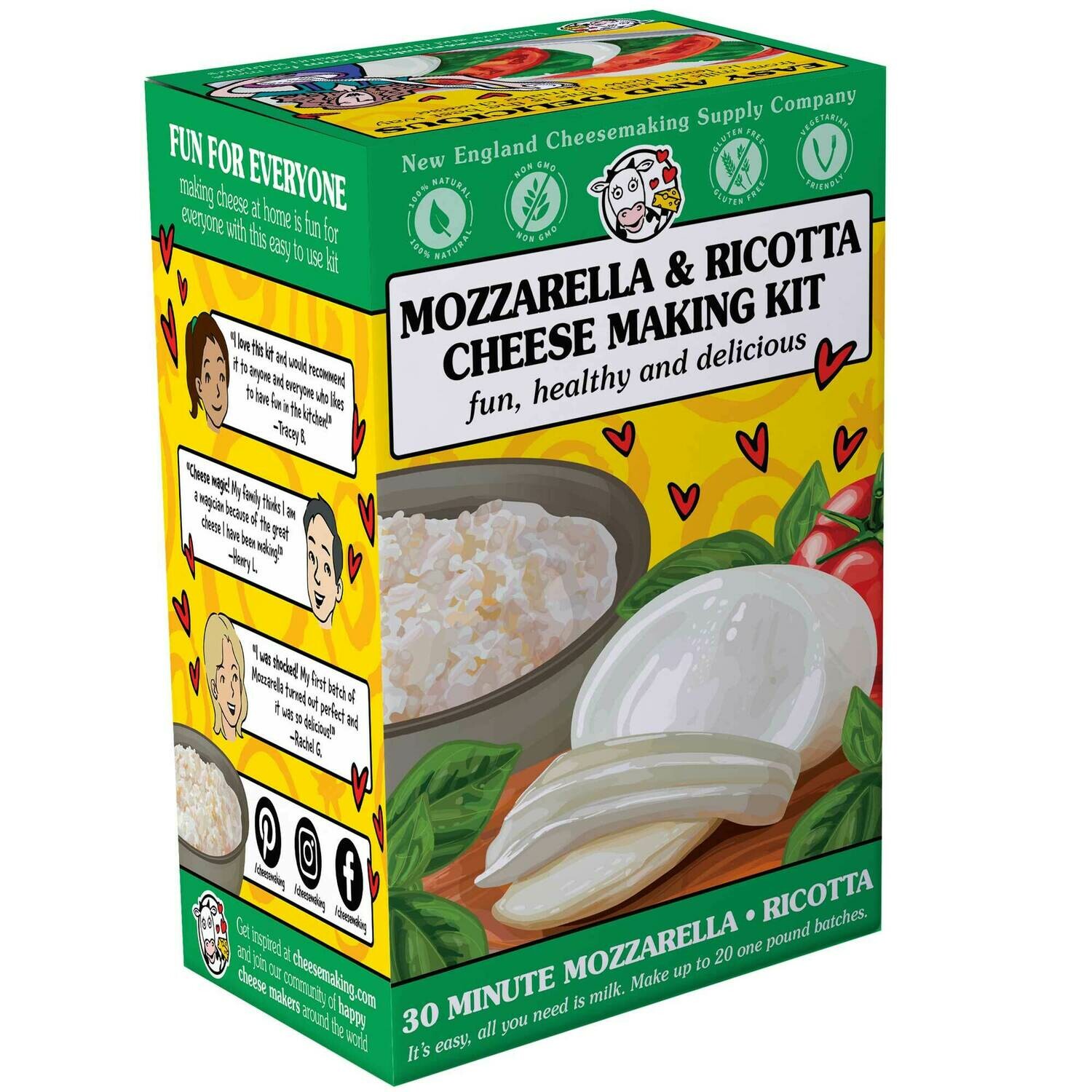 Mozzarella & Ricotta Cheese Kit