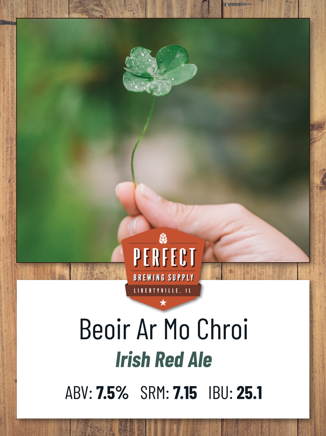 Beoir  Ar Mo Chroir (Extract Recipe Kit)