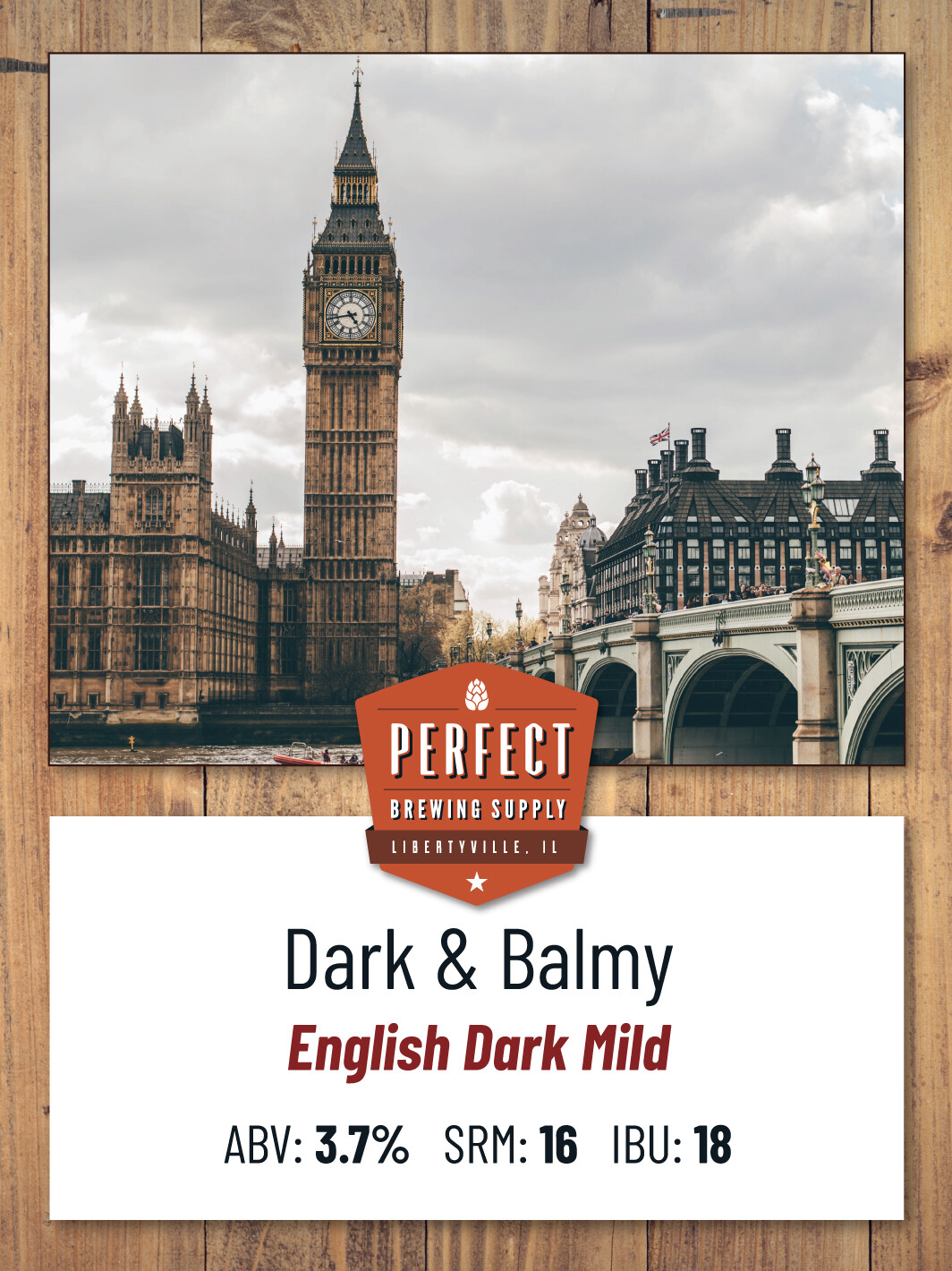 Dark and Balmy English Mild- Beer Kit | Perfect Brewing Supply