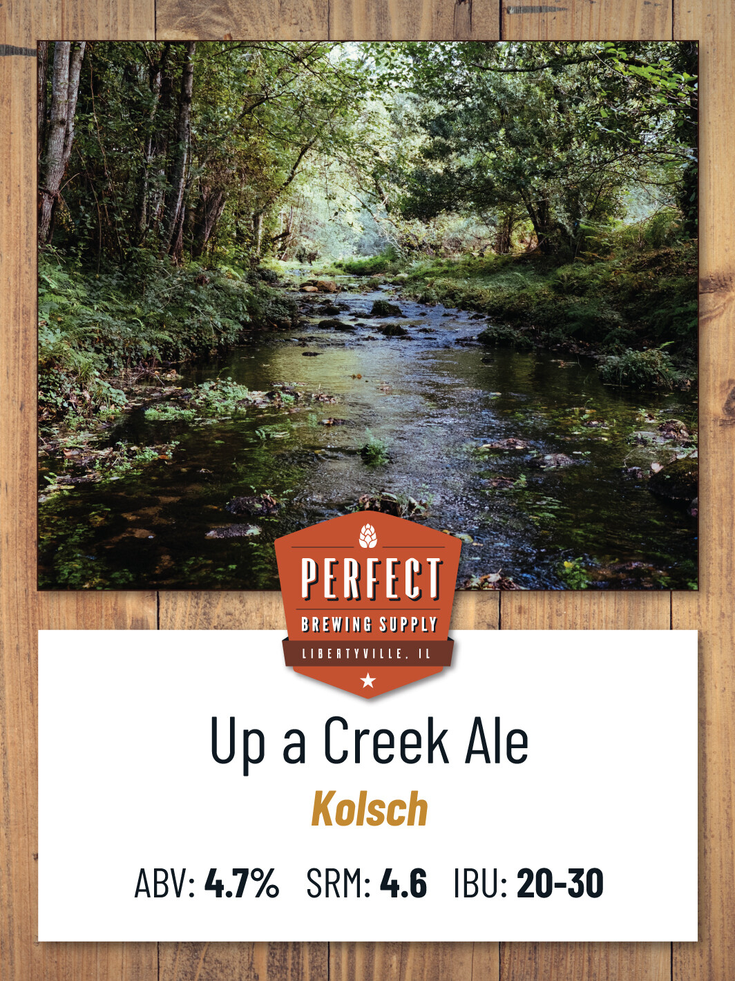 Up A Creek Ale- PBS Kit **ALL GRAIN**