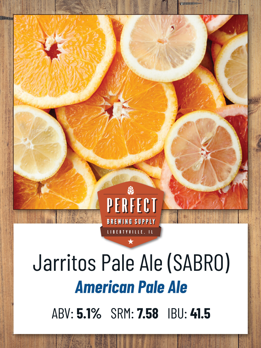 Jarritos Pale Ale- PBS Kit **ALL GRAIN**