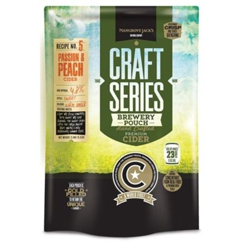 Mangrove Jack's Craft Series Peach & Passionfruit Cider Pouch