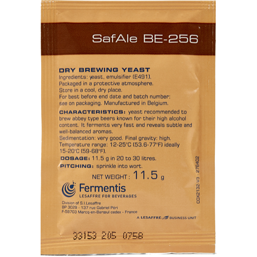 Safbrew BE-256 Dry Ale Yeast 11.5g