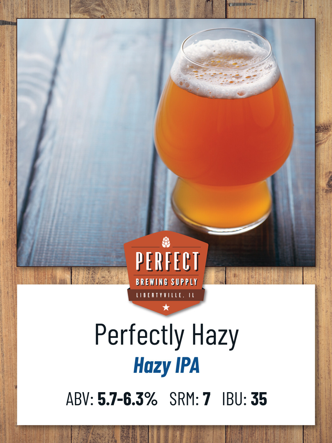 Perfectly Hazy IPA (Extract Recipe Kit) PBS Kit