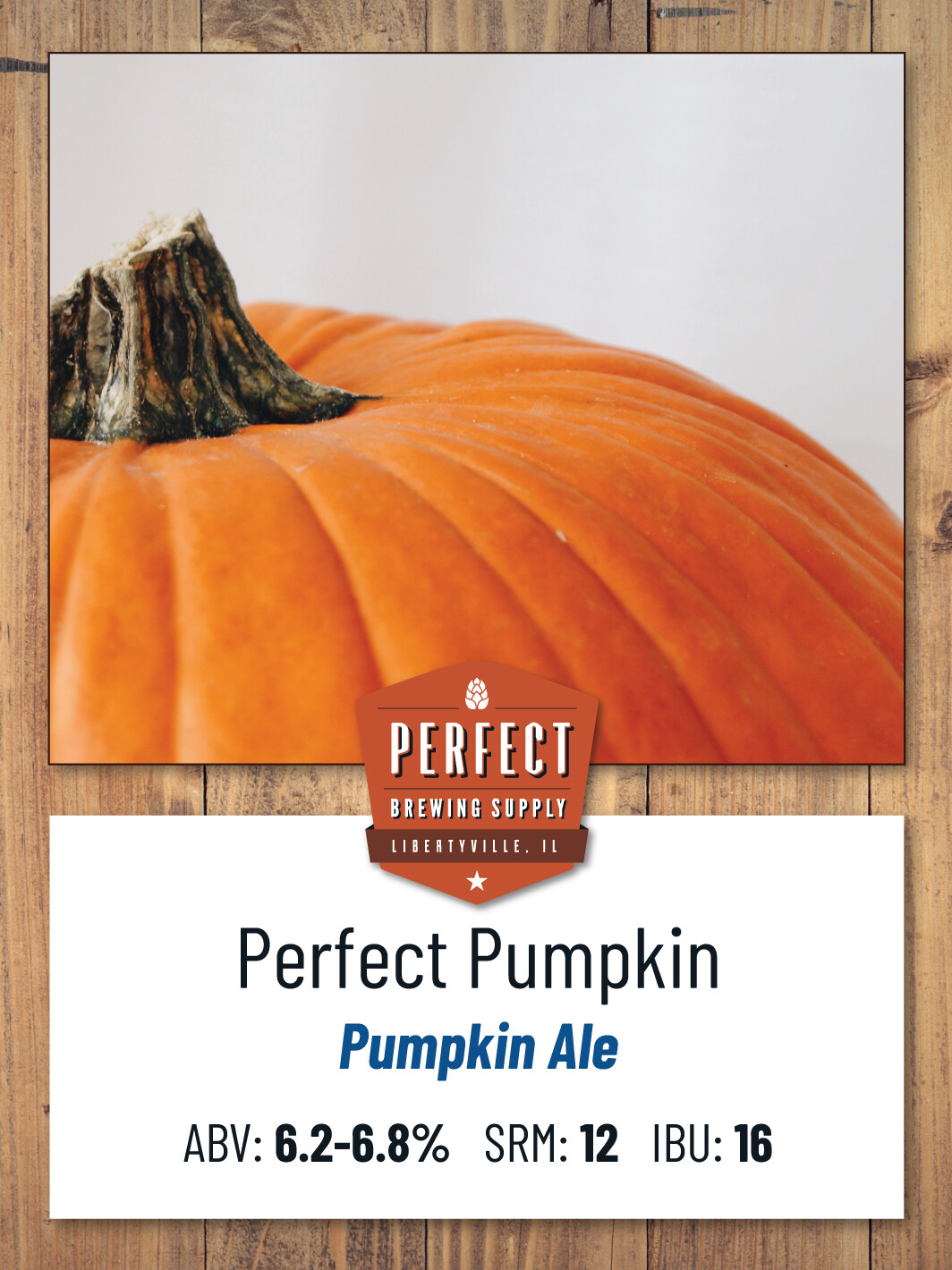 Perfect Pumpkin Ale (Extract Recipe Kit) PBS Kit