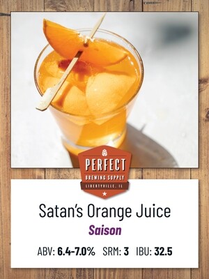 Satan's Orange Juice  (Extract Recipe Kit) PBS Kit