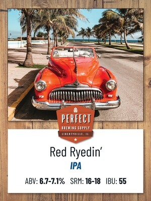 Red Ryedin' Good IPA (Extract Recipe Kit) PBS Kit