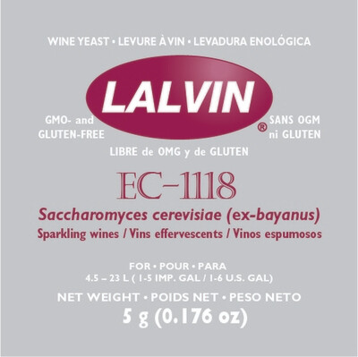 LALLEMAND EC-1118  Lalvin Champagne Yeast