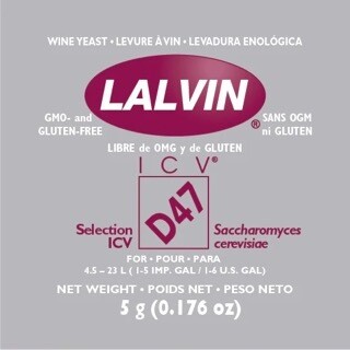 Lalvin - D-47 Wine Yeast