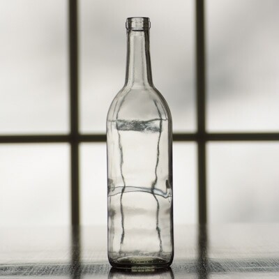 750ml Clear Bordeaux Wine Bottles 12/case