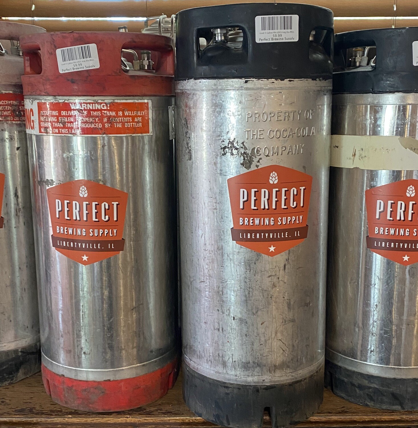 Used 5 Gallon PIN LOCK Keg (No PRV)