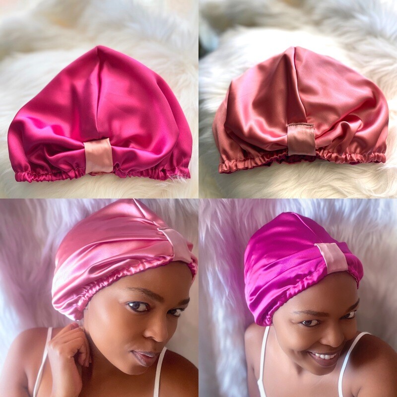 Reversible Satin Bonnets