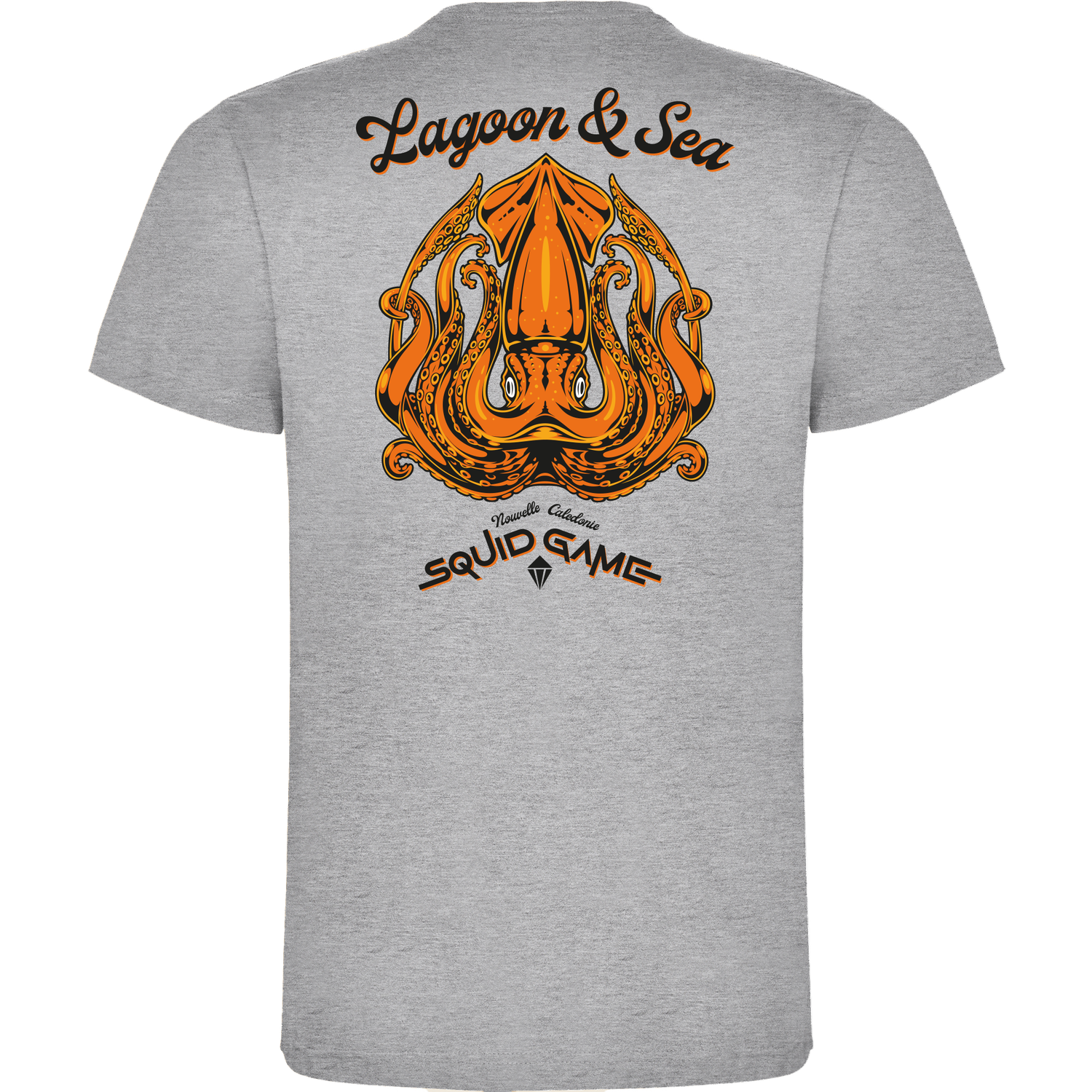 SQUID T-shirt Gris Chiné