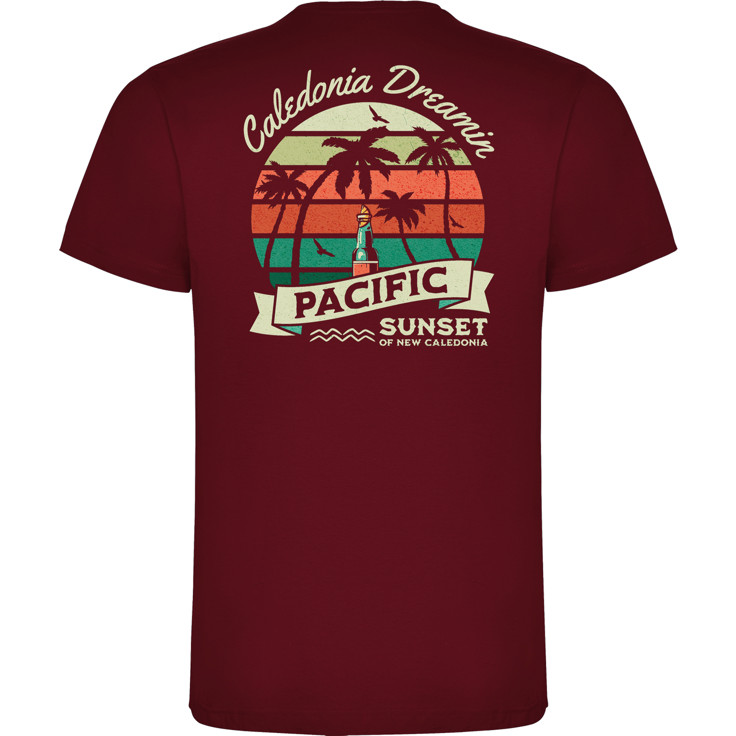 SUNSET T-shirt Grenat