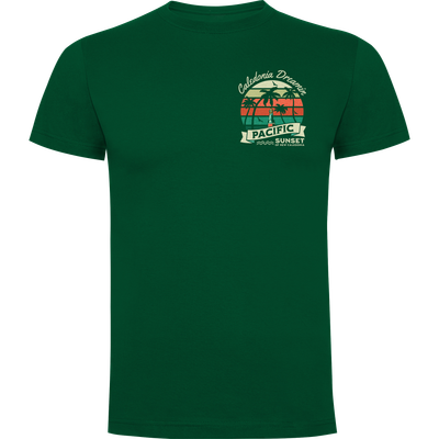 SUNSET T-shirt Vert Bouteille