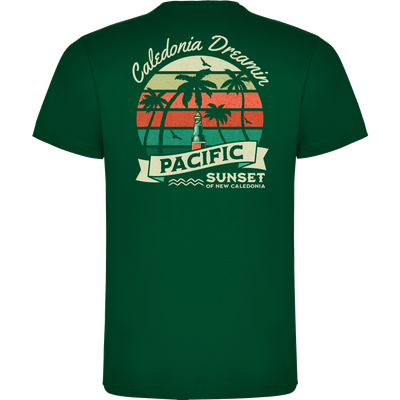 SUNSET T-shirt Vert Bouteille