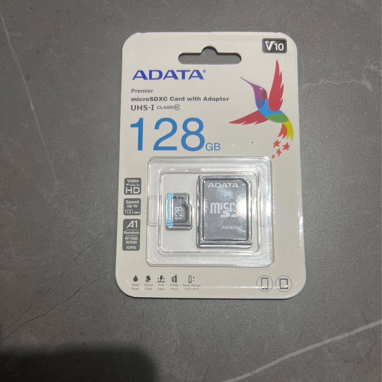ADATA micro SDXC card with Adapter 128GB 