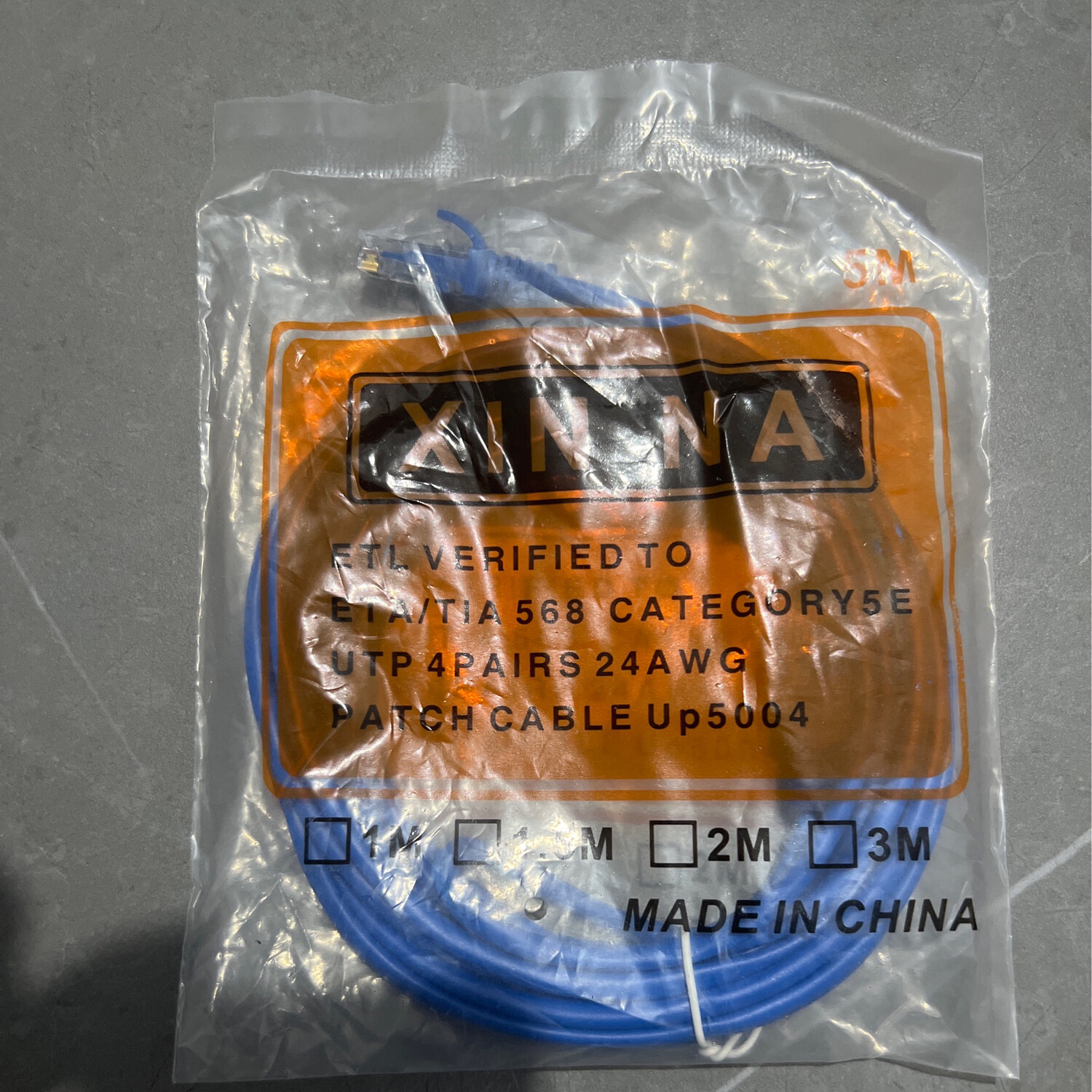 Cable RG 45 5 m bleu 