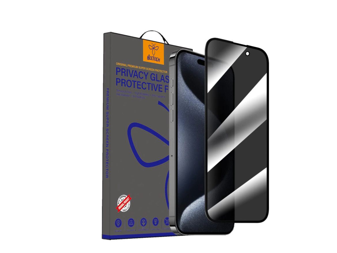 Protecteur d&#39;écran en verre intégral BeeTech Privacy pour iPhone 13 pro