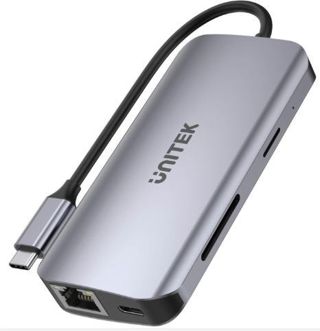 Station d’accueil Unitek 8-en-1 USB-C Hub D1122A01