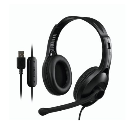 Edifier K800 Casque USB Noir Écouteurs filaires