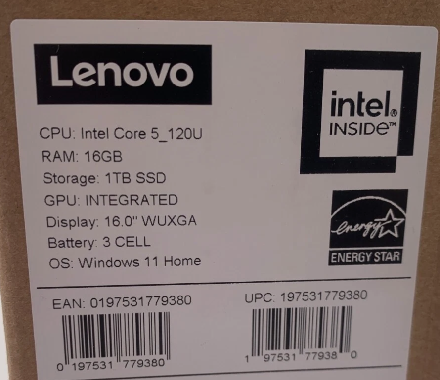 PC Portable Lenovo IdeaPad Slim 3 15IRH8 15,6&quot; Intel® Core™ i7 16 Go RAM 512 Go SSD Gris arctique