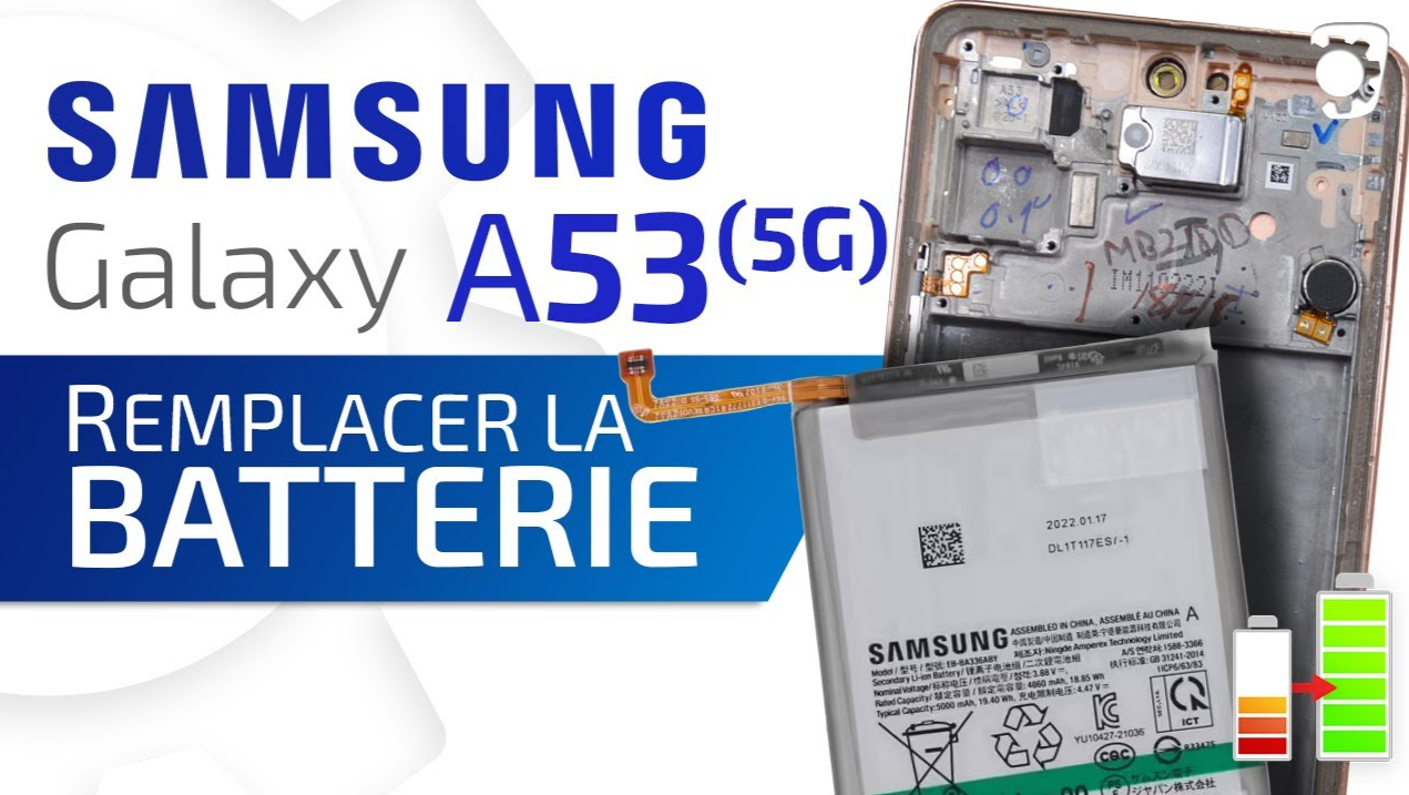 Batterie d&#39;origine pour Samsung Galaxy A33 &amp; A53 (5G)