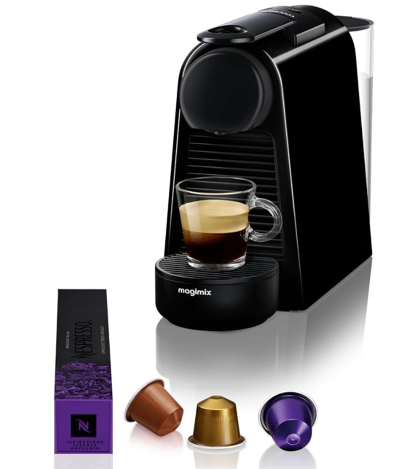 Magimix Nespresso Machine à Café Essenza Mini Noir Cafetière à