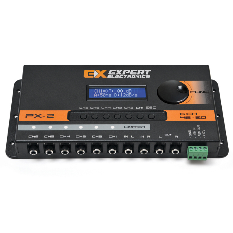 Expert Electronics - PX2 Connect - DSP, EQ, Limiter, Delningsfilter