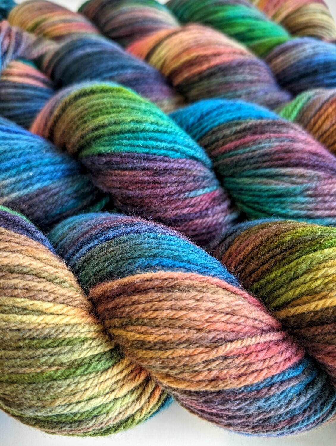 special dyed multicolor yarn rainbow hand