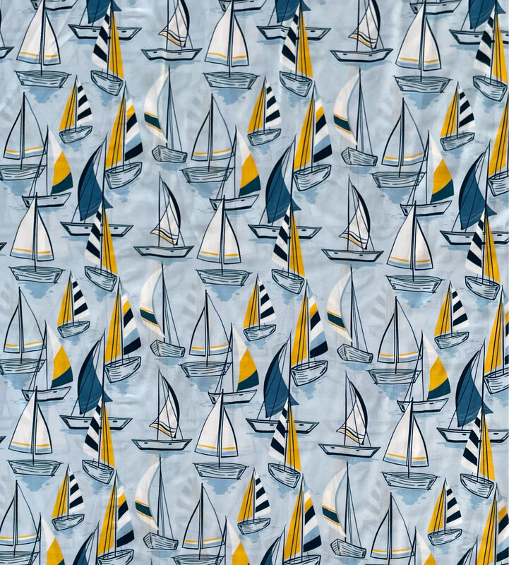 Sail Away -viskoosi, Baby Blue pala 1,6m