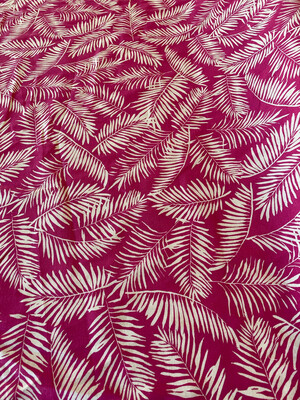 Palm Leaves -viskoosipellava, Pinkki