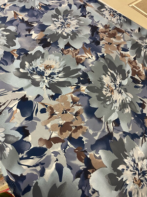 Rustic-laskeutuva polyesteri, Sininen