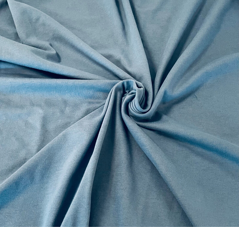 Yksivärinen Trikoo, Jeans Blue