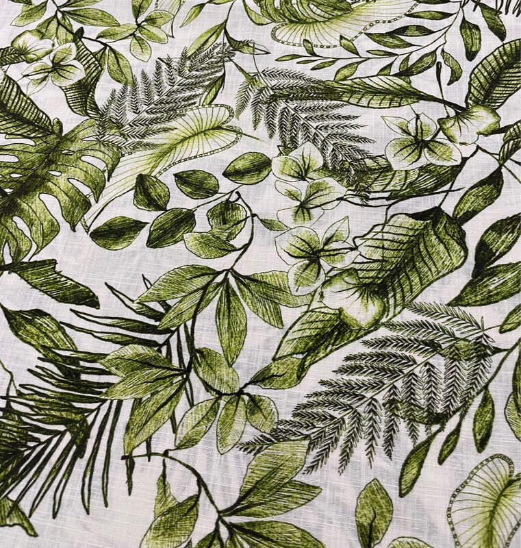 Mallorca-viskoosipellava, Vihreävalkoinen