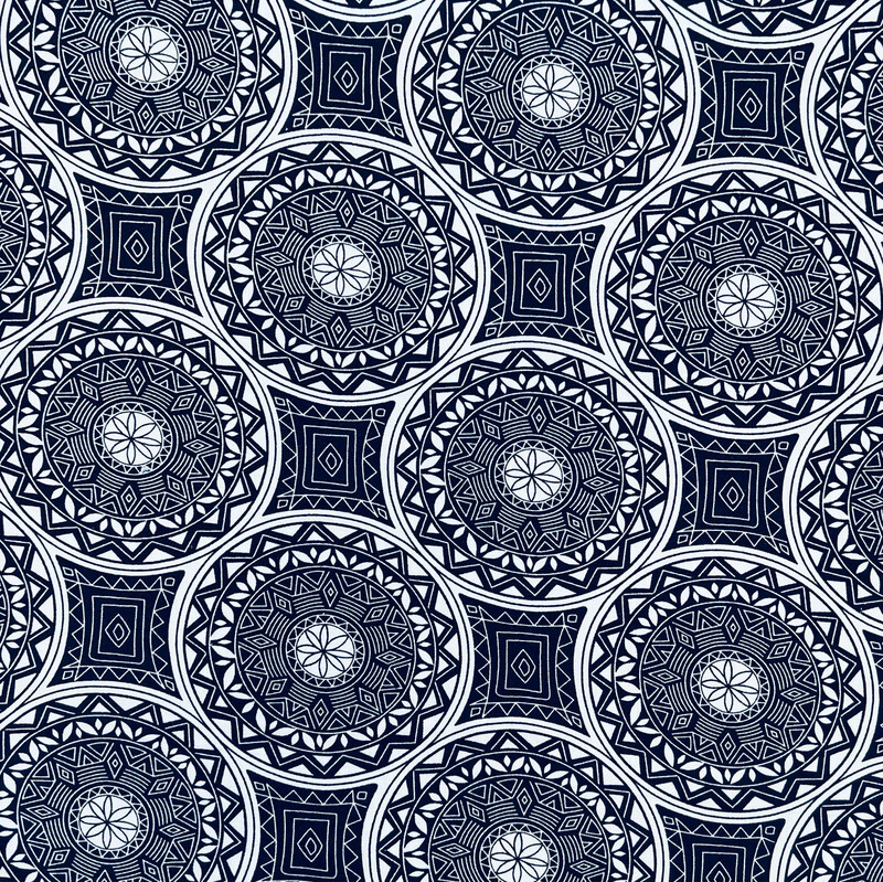Kaleidoskooppi -viskoosipellava, Navy
