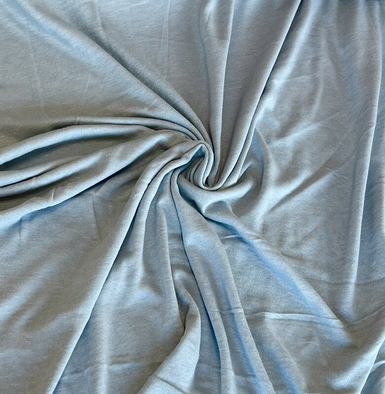 Viskoosipellavatrikoo Yksivärinen, Baby Blue
