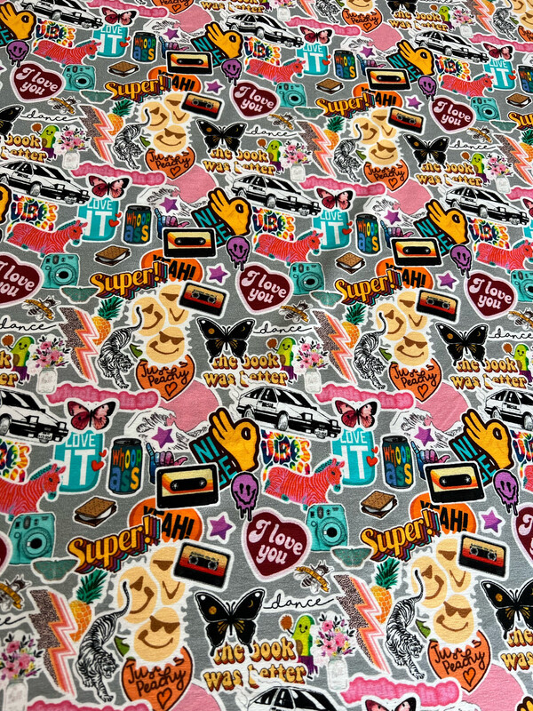 Stickers-trikoo,Harmaa